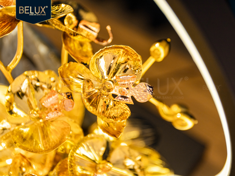 Lan Trầm Tiểu Cảnh   mạ vàng 24k&nbsp;30x20x30cm